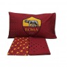 Completo letto una piazza AS Roma Official in cotone Tris Lenzuola