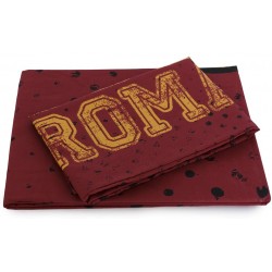 AS Roma Parure Copripiumino 1 Piazza A.S. Roma, 100% Cotone