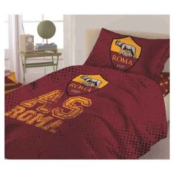 AS Roma Parure Copripiumino 1 Piazza A.S. Roma, 100% Cotone