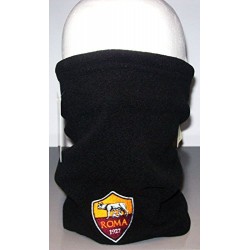 SCALDACOLLO AS ROMA UFFICIALE in pile CUFFIA BERRETTO OFFICIAL (NERO)