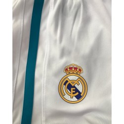 Real Madrid C.F  Pantaloncini 2017/2018 Ufficiali Junior bianchi   Taglie 8-10-12 anni