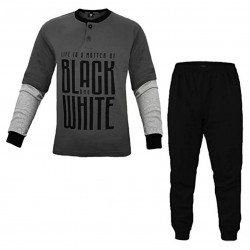 JUVENTUS. Pigiama Uomo in Caldo Cotone Prodotto Ufficiale Colore Antracite Taglie S-M-L-XL-10-12-14-16 anni
