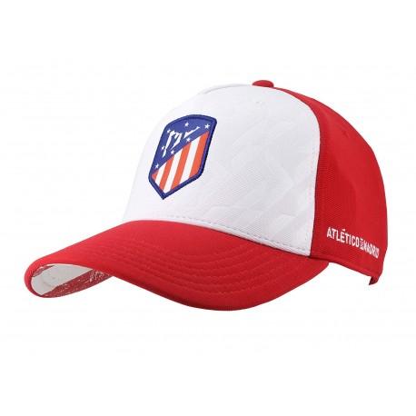 Atlético de Madrid  Cappello Cappellino Visiera Rosso e Bianco Prodotto Ufficiale