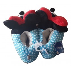 Minnie Disney Pantofole Moppine Minnie Fiocco Rosso  35/37- 37/39- 39/41 SFIZIOSA