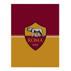 AS Roma Plaid Pile 120x150 Prodotto Ufficiale Colore Giallo Rosso
