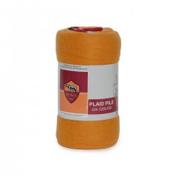 AS Roma Plaid Pile 120x150 Prodotto Ufficiale Colore Giallo Rosso